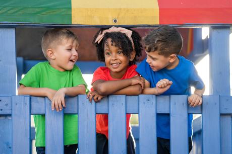 photo of children playing on playground
