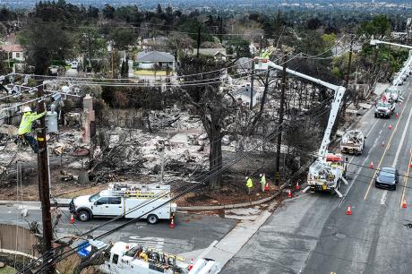 photo of post fire reconstruction in Altadena California