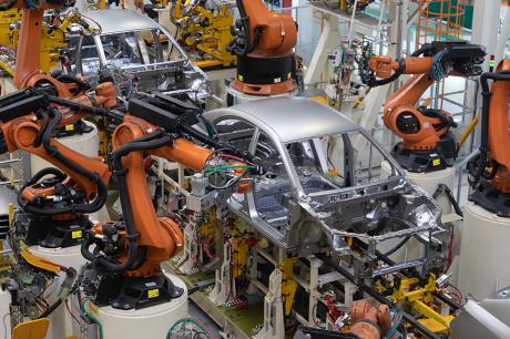 photo of car manufacturing plant