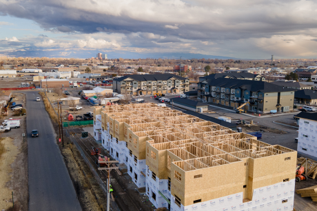An image of housing construction.