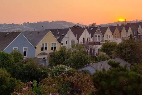 Skyline with houses