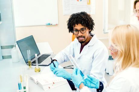Scientists in a laboratory 