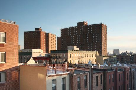 Skyline with apartment buildings