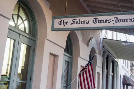 The Selma-Times Journal sign